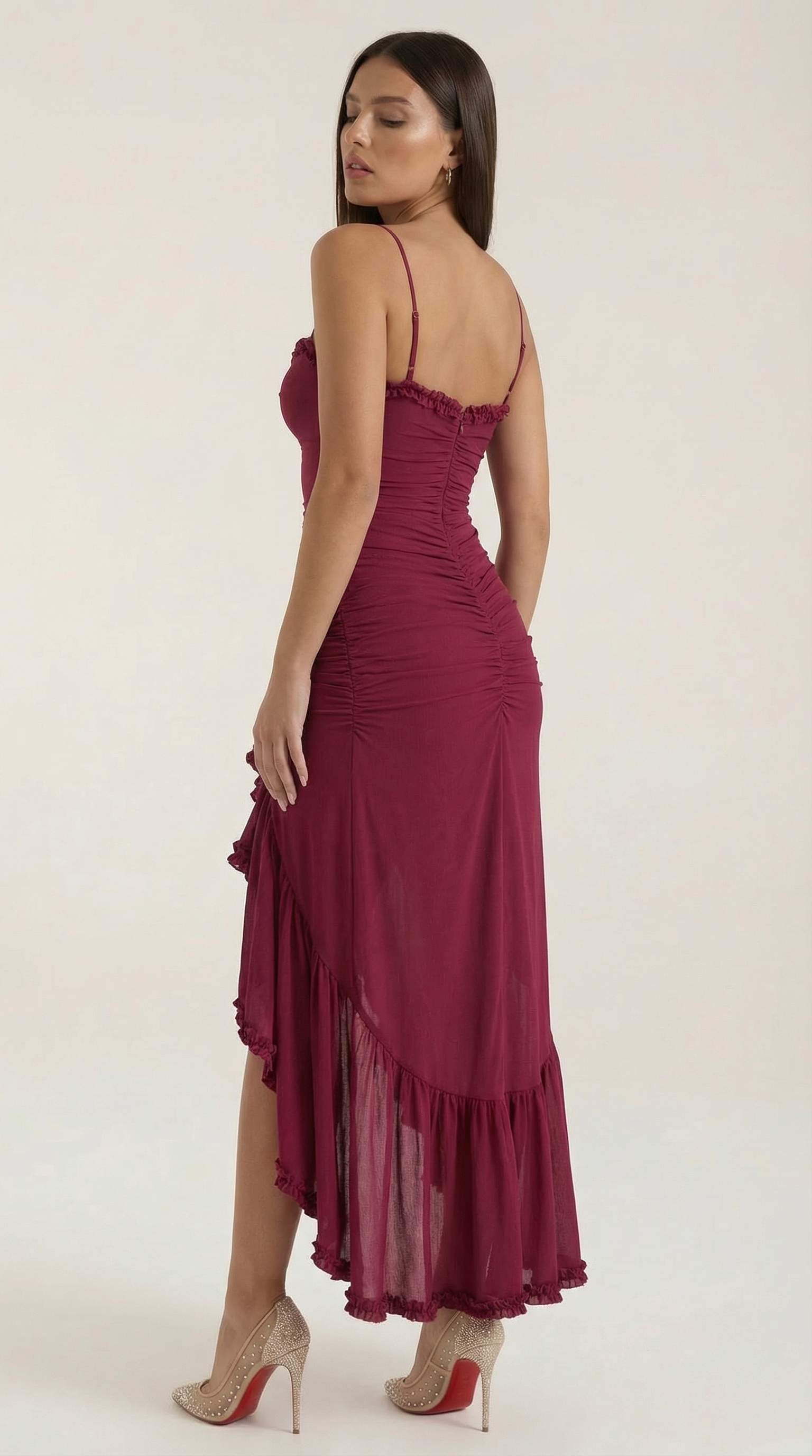 Elarisse - Plynulé maxi večerní šaty elegantní