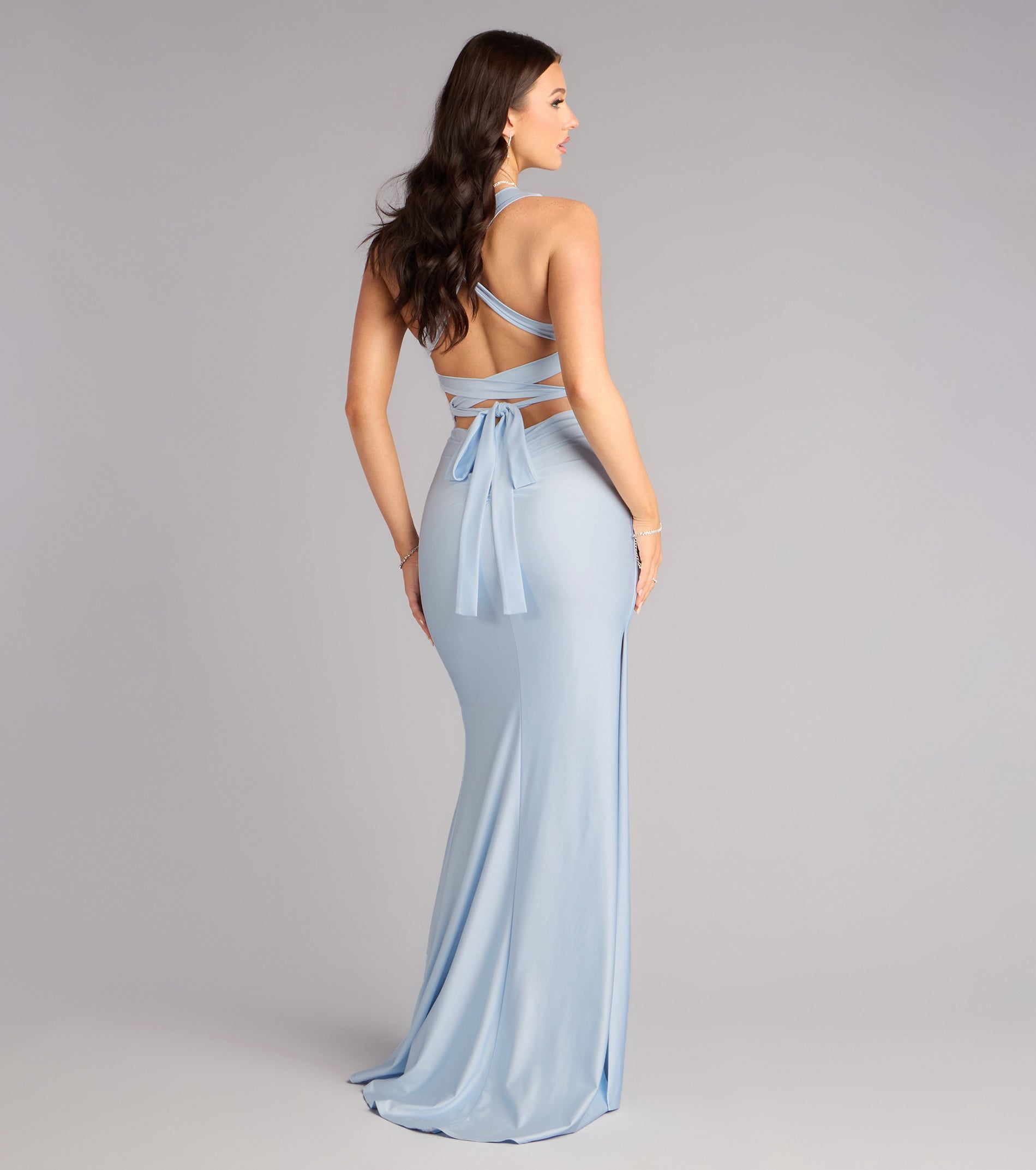 Zena - Elegantní mořská panna maxi šaty
