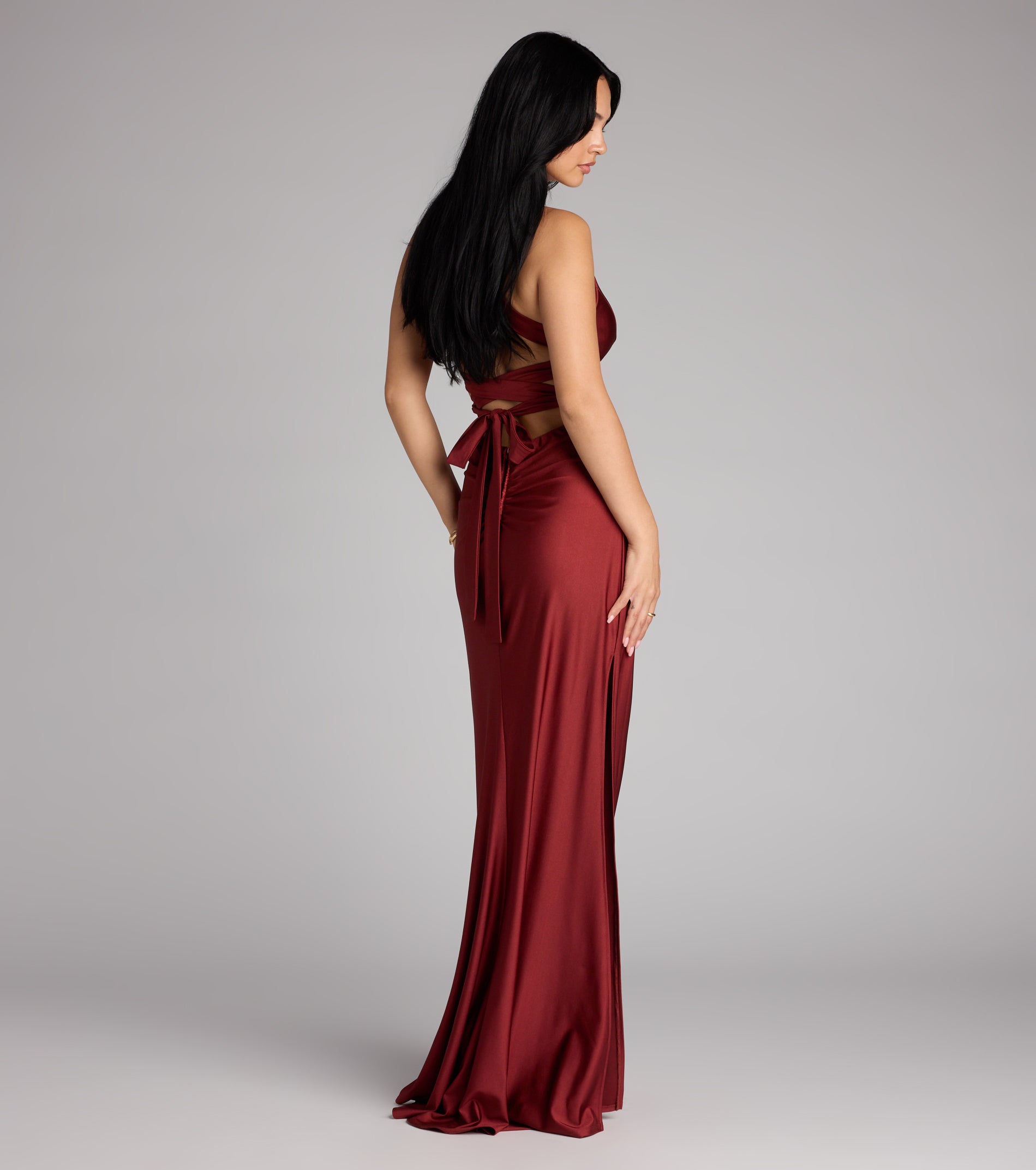 Zena - Elegantní mořská panna maxi šaty