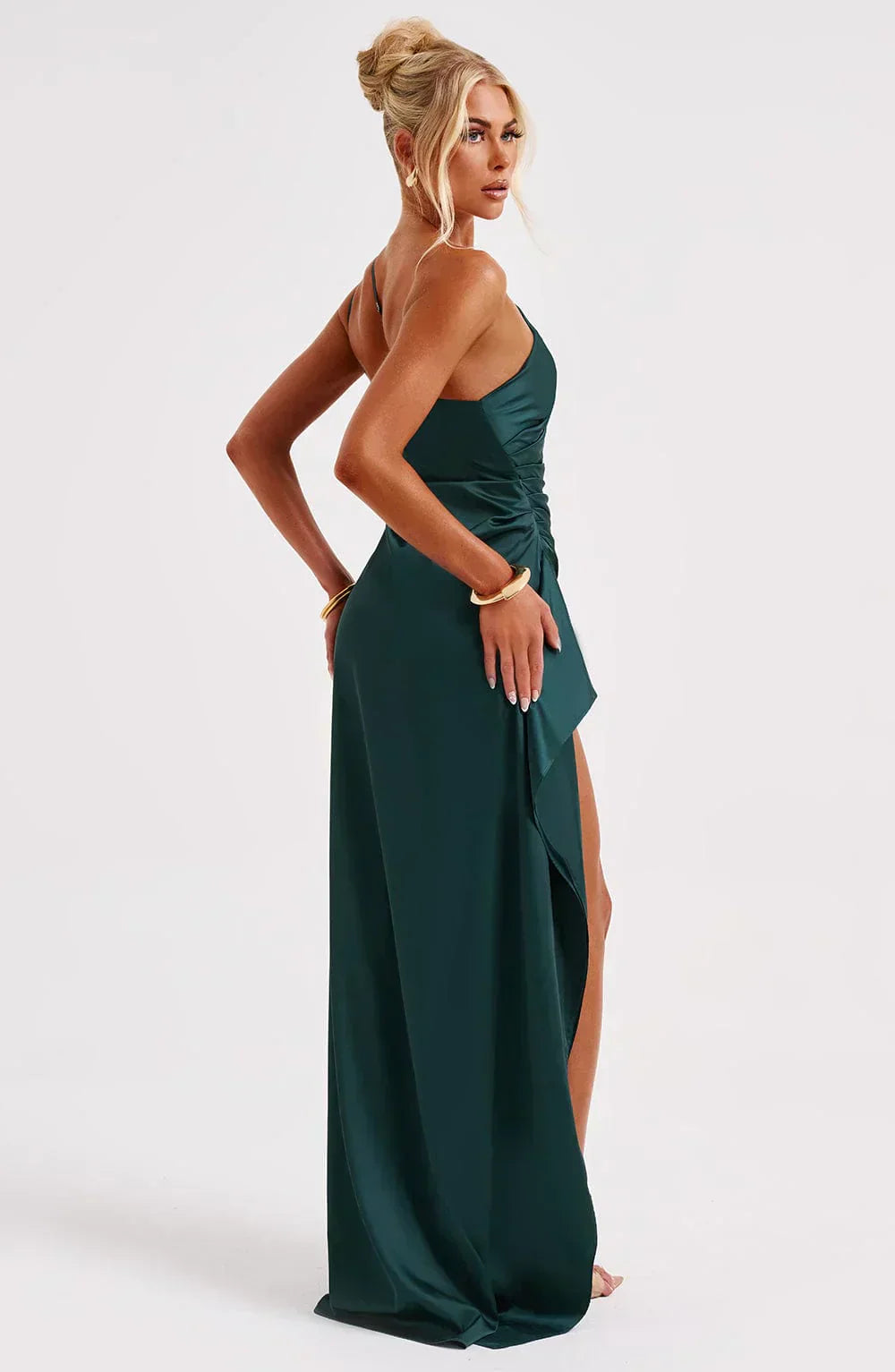 Noime - Rochie maxi elegantă cu un umăr gol