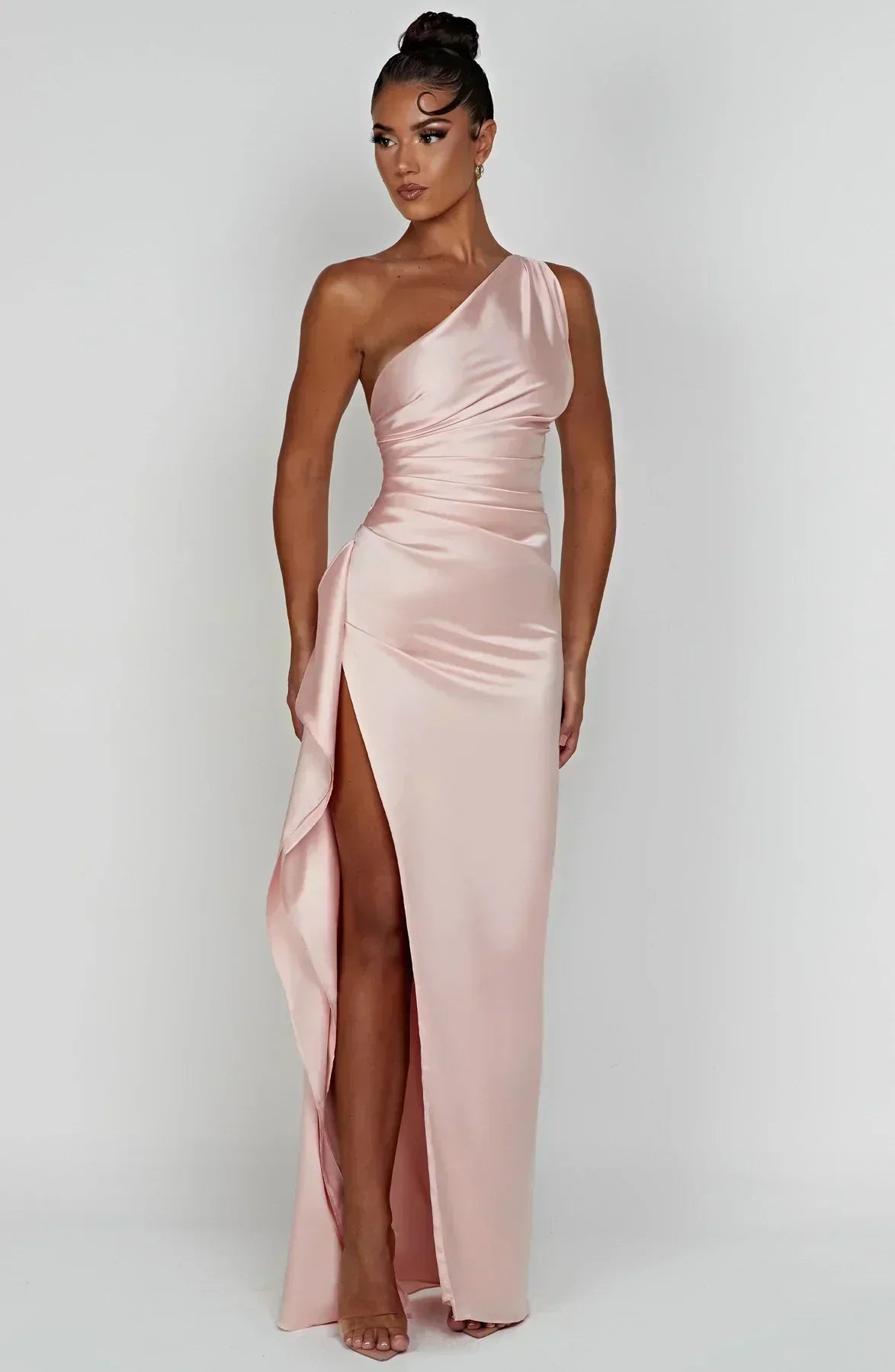 Noime - Rochie maxi elegantă cu un umăr gol